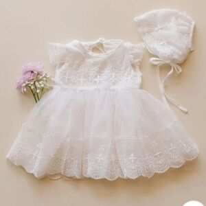 MAGNOLIA BAPTISM BLESSING DRESS & BONNET reverie threads